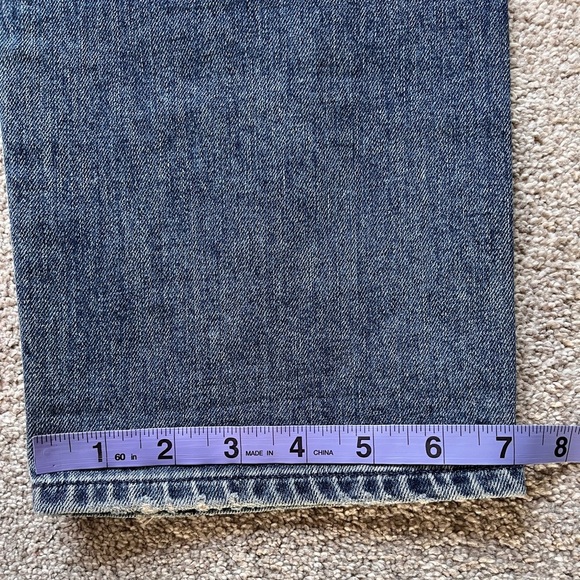 Mens Agolde Jeans Size 36x32 Blade Slim Straight Fit Distressed Denim - Picture 5 of 11